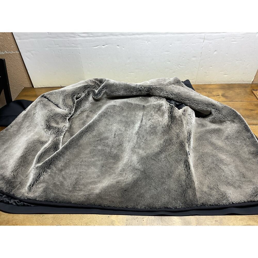Overland Stuart Microfiber Coat W/ Removable Shearling Liner Black Size 40 Nwt — image 2 of 8